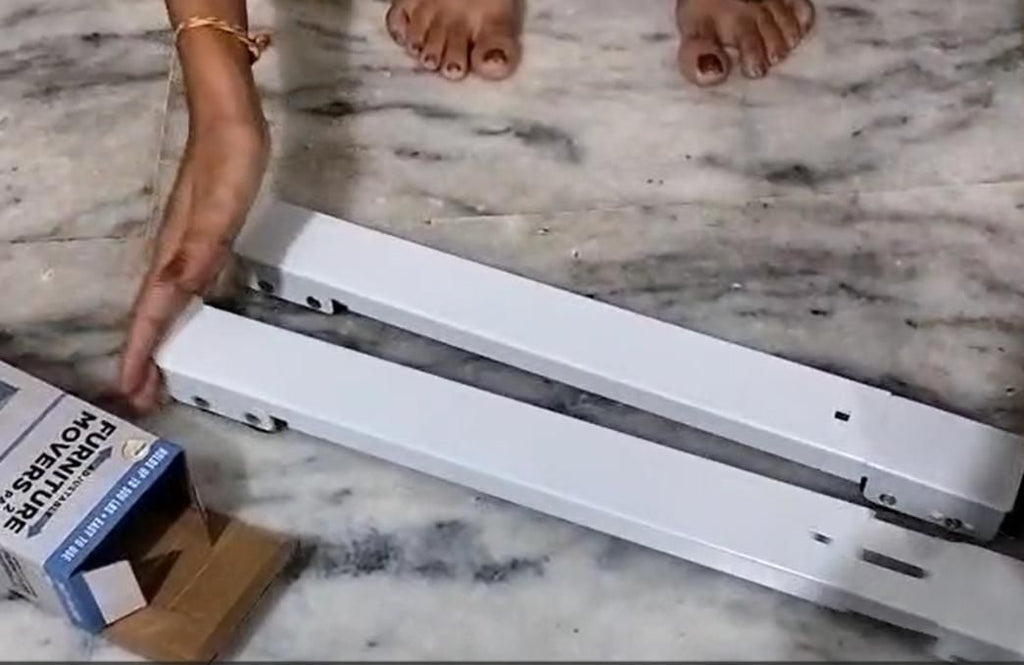 Multi-Functional Adjustable Trolley Fixed Mount Racks Holder (Pair of 1)